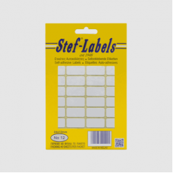 STEF ΕΤΙΚΕΤΤΕΣ ΑΥΤΟΚΟΛΛΗΤΕΣ 024x012mm 44/Φ. ΛΕΥΚΕΣ 40Φ.